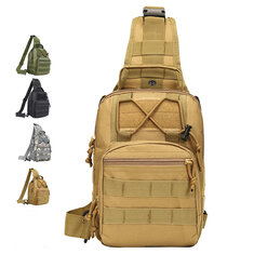 600D Оксфордская плечевая сумка, водонепроницаемая, EDC Molle Fanny Pack, военный тактический рюкзак, многокарманный молниезащитный грудной мешок для отдыха на природе, походов.