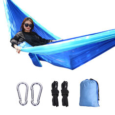 IPRee® Tessuto per paracadute per 2 persone campeggio Amache Mobili per esterni Sedia da letto sospesa amaca leggera 270 * 140 CM