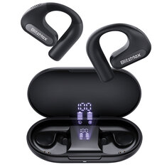 BlitzMax BM-CT2 Open-Ear-Kopfhörer mit LED-Stromanzeige, 16,2 mm dynamischen Treibern, tiefem Bass, 60 Stunden Wiedergabezeit, tragbare Kopfhörer