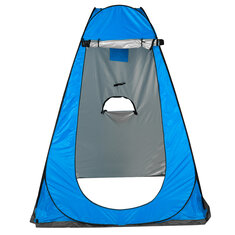 Tenda de camping portátil dobrável com 3 janelas, proteção UV e abrigos impermeáveis para banho e chuveiro em privado