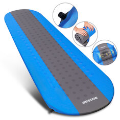 SGODDE Inflatable Sleeping Mat with Pillow Self Inflating Sleeping Pad Roll Up Foam Bed Pads for Outdoor Camping Hiking