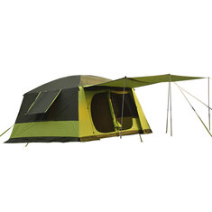 Nagycsaládos sátor 8 fős férőhely vízálló szélálló UV-ellenálló napellenző kültéri kemping utazási túra sátor