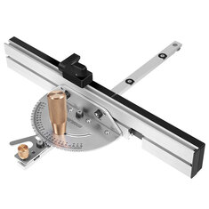 ENJOYWOOD Wnew Series Brass Handle 450mm 27 Angle Miter Gauge With Box Joint Jig Track Stop Table Saw Router Miter Gauge Saw Assembly Ruler For Woodworking Tools