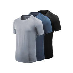 [XIAOMI YOUPIN'DEN] Giavnvay Erkek Buzlu Spor T-Shirt Ultra İnce Hızlı Kuruyan Pürüzsüz Fitness Koşu T-Shirt