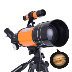 IPRee® 150X HD Telescópio astronômico Refrator de espaço Capas para lentes de tripé ajustáveis Telescópio versão noturna Telescópio de acampamento ao ar livre 
