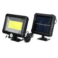 IPRee® COB 100LED 30W 600Lümen IP65 Solar Lamba Outdoor Park Yard Bahçe Işık Kampçılık Hafif İş Işık