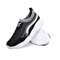 Men's Sports Shoes Breathable Woven Mesh Shoes Casual Thin Section Running Sneakers