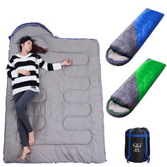 Enveloppe Sac de couchage imperméable Camping en plein air Voyager Sac de couchage Hiver Coton Chaud Sac de couchage pour adulte 