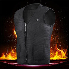 Elektrisch verwarmd wasbaar USB-oplaadvest, warm winter vest.