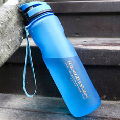 KANGZHIYUAN 1000ml Wielka butelka sportowa Gym Fitness PC Butelka na wodę BPA Free Travel Drinking Cup