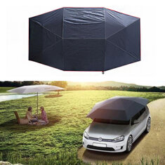400x210cm Telhado Tenda Pano UV Oxford Pano Guarda-chuva de Carro À Prova D'Água Tenda de Carro Guarda-sol Móvel Canopy para Tenda de Acampamento Ao Ar Livre