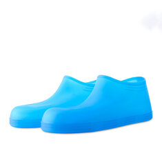 Copri scarpe in silicone antipioggia impermeabili e riutilizzabili per proteggere gli stivali durante i viaggi all'aperto.