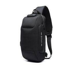 OZUKO Θωρακική τσάντα USB Εξωτερική φόρτιση αντικλεπτική τσάντα Crossbody Αδιάβροχη τσάντα ώμου για κάμπινγκ ταξίδια