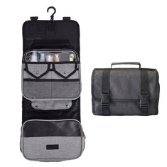 كبيرة الحجم ضد للماء غسل حقيبة السفر المحمولة قابلة للطي معلقة حقيبة ماكياج التخزين 300D الموجبة