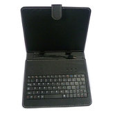 7インチのタブレットPCのためのスタンド付きのUSBキーボードブラケットレザーケースバッグ