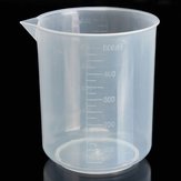 Béquer graduado de plástico transparente de 25 mL a 250 mL recipiente volumétrico para laboratório
