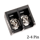 Conectores de barrera de tornillo de terminal de 10 piezas de 2-4 pines y 8,25 mm, negro