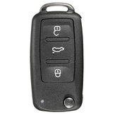 3 przycisk Zdalny klucz Fob Shell Case + Uncut Blade Dla VW POlO