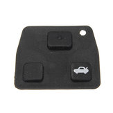 Αντικατάσταση 2/3 κουμπιών Car Remote Key Black Rubber Pad For Toyota