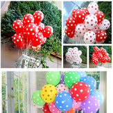 100 sztuk balonów 12 cali na wesele i imprezę, kropkowane balony na dekorację pokoju i sali