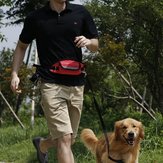 4 Colors Handsfree Dog Walking Waist Belt Adjustable Leash Rope Bag