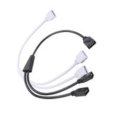 Cable divisor flexible de 4 pines de 1 a 2 para tira de luces RGB DC12V
