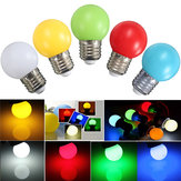 E27 2W PE Frosted LED Globe Colorful White/Red/Green/Blue/Ylellow Lamp AC110-240V 