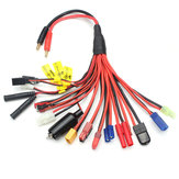Καλώδιο φόρτισης ισορροπίας πολλαπλών λειτουργιών XT60 EC3 EC5 TRX T Plug JST JR FUTABA Anderson Plug Adapter