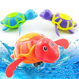 Bebek Banyo Oyuncak Clockwork Büyük Karikatür Yüzme Zinciri Kaplumbağa
