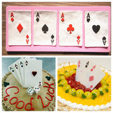 Karty Pokerowe Formy silikonowe Fandant Mold Chocolate Polymer