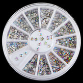 6 Mix Shape Clear Acrylic Nail Art Decoration Wheel