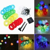 20 Guirlande de Lanternes Solaires Colorées à LED pour Décoration de Jardin Extérieur Festival de Noël