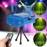 Proyector de luces de escenario LED Mini R&G con control remoto para fiestas de Navidad, KTV y discotecas