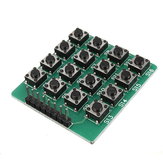 Módulo de teclado de matriz 4x4 com 16 botões Geekcreit para Arduino - produtos que funcionam com placas oficiais do Arduino