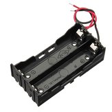 Caixa de bateria para 5pcs DIY DC 7,4V 2 Slots Duplos Série 18650 com 2 fios