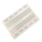 Arduino için 10 adet 8.5 x 5.5 cm Beyaz 400 Delikli Lehimleme Gerektirmeyen Breadboard