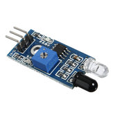 Arduino ile çalışan resmi Arduino panolarıyla çalışan 5 Adet Kızılötesi Engel Kaçınma Sensörü Akıllı Araba Robot Geekcreit - ürünler