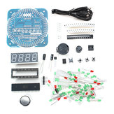 DIY DS1302 Rotação LED Kit eletrônico Relógio 51 Placa de aprendizagem