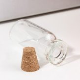 20pcs Mini Klar Drift Wishing Nachricht Glasflaschen Phiolen mit Korken