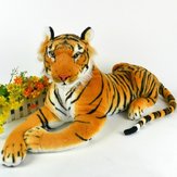 Boneco de Pelúcia de Animal Tigre Artificial de 30cm de Tecido para Crianças, Brinquedos de Pelúcia de Simulação