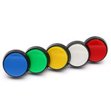 Botão de comutação de jogador de videogame Arcade de 60 mm com luz LED de 5 cores