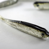 Esca da pesca in silicone morbido grigio per acqua dolce e salata
