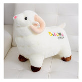 Ładna biała mała pluszowa lalka owieczka zabawka dla dziecka