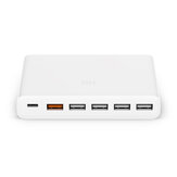 Originele Xiaomi USB-C 60W-oplader Type-C & USB-A 6-poorts uitgang Dubbele QC 3.0-snellader