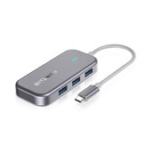 BlitzWolf® BW-TH10 6-in-1 USB-C Data Hub 6 Ports USB3.0 Docking Station Type-C PD Charging USB Adapter Converter