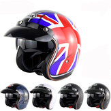 Motorcycle Scooter Summer Half Face Retro Helmet With Anti-UV Goggles