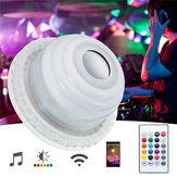 E27 10W 48LED RGB Mini Sahne Işık Uzakdan Kumanda Akıllı Bluetooth Müzik Ampul AC110-240V