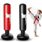 de boxe inflável de 160 cm de altura com alvo de soco, fabricado em PVC com fundo espesso, equipamento de boxe vertical, ferramenta de alívio de fitness.