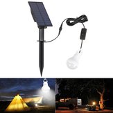 Lâmpada de emergência portátil para camping, tenda, pesca, com painel solar à prova d'água e sensor de luz