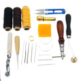 12 piezas de cuero artesanal costura a mano costura herramienta cuero mano costura herramienta Set 